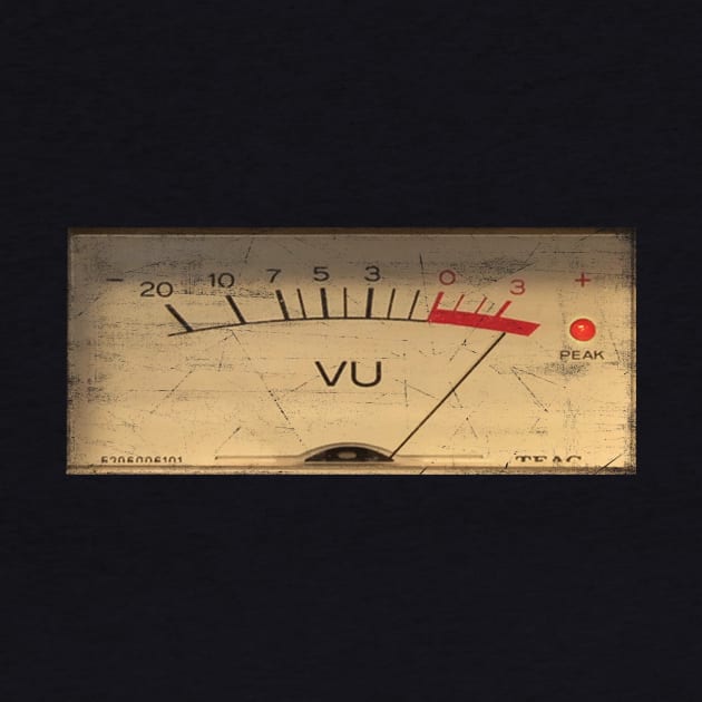 db level decibel meter vintage audio vu volume analog panel by bulografik